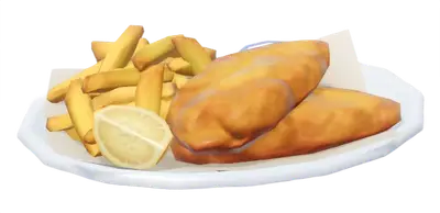 Isca de Peixe com Fritas