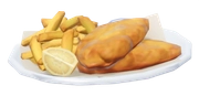 Isca de Peixe com Fritas