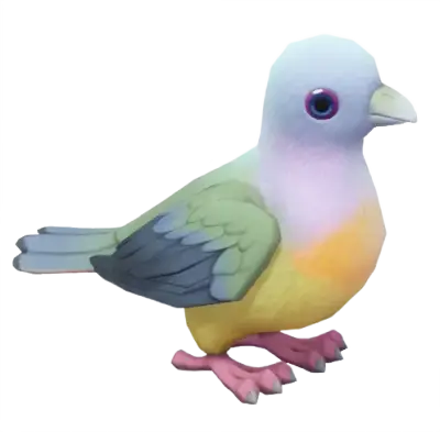 Pombo-verde-de-pescoço-rosa