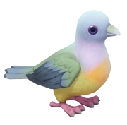 Pombo-verde-de-pescoço-rosa