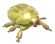 Besouro Cromado Dourado