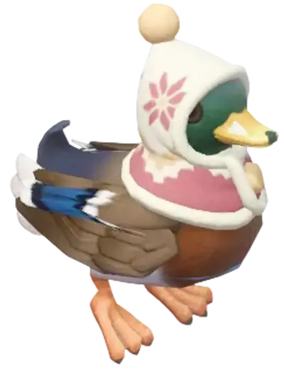 Pato-real com Roupa de Inverno