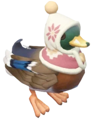 Pato-real com Roupa de Inverno