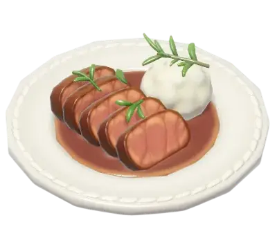 Carne com Purê de Nabo