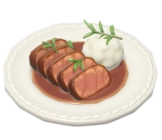 Carne com Purê de Nabo