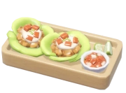 Taco com Alface Romana