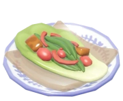 Taco com Alface e Vegetais Silvestres
