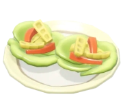Taco com Alface e Alho-Mostarda Selvagem