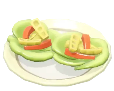 Taco com Alface e Alho-Mostarda Selvagem