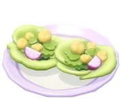 Taco com Alface e Mostarda Selvagem
