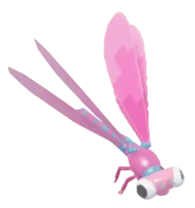 Donzelinha-vermelha-grande de Blocos Rosa