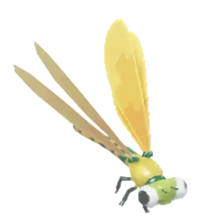 Donzelinha-vermelha-grande de Blocos Amarela