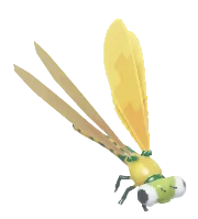 Donzelinha-vermelha-grande de Blocos Amarela