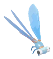 Donzelinha-vermelha-grande de Blocos Azul