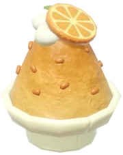 Raspadinha de Tangerina na Tigela de Blocos