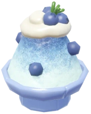 Raspadinha de Mirtilo na Tigela de Blocos