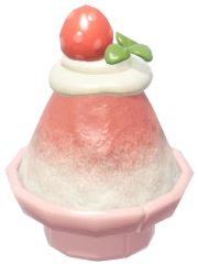 Raspadinha de Morango na Tigela de Blocos