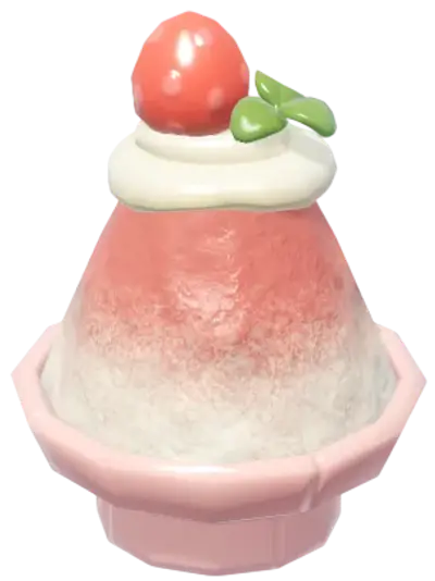 Raspadinha de Morango na Tigela de Blocos