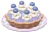 Torta de Mirtilo com Verbena