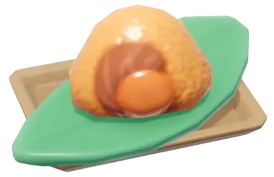 Triangle Egg Yolk & Pork Zongzi