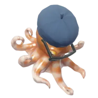 Polvo Anão Diretor de Chapéu Ciano
