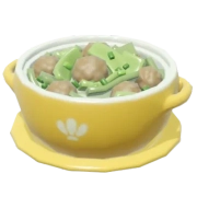 Sopa de Almôndegas com Wakame